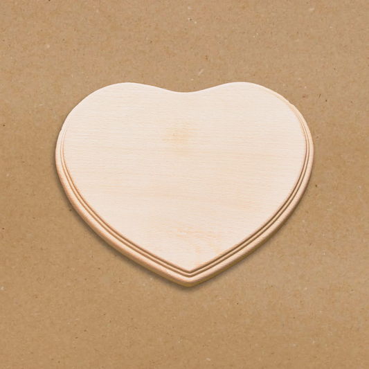Athar Casts Heart-shaped wooden display base